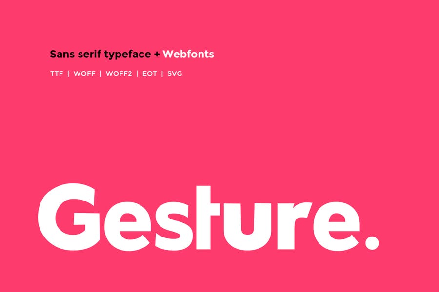 Example font Gesture #1